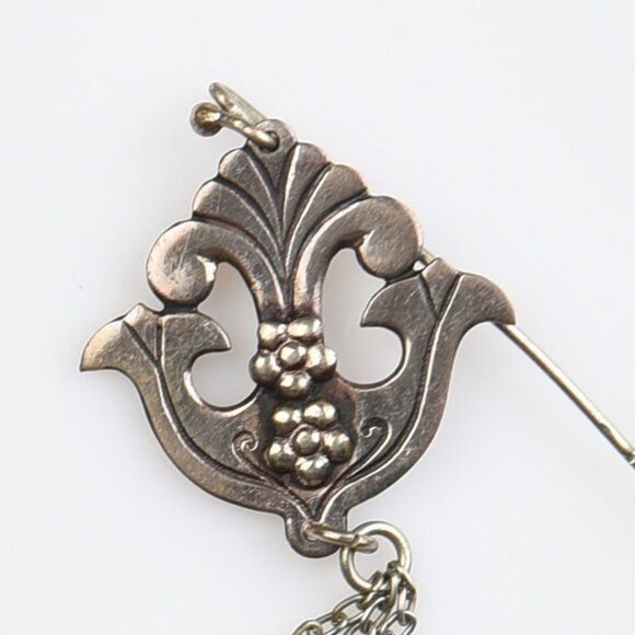 Baltic Amber Silver Tone Stick Pin - Picture 2 of 4